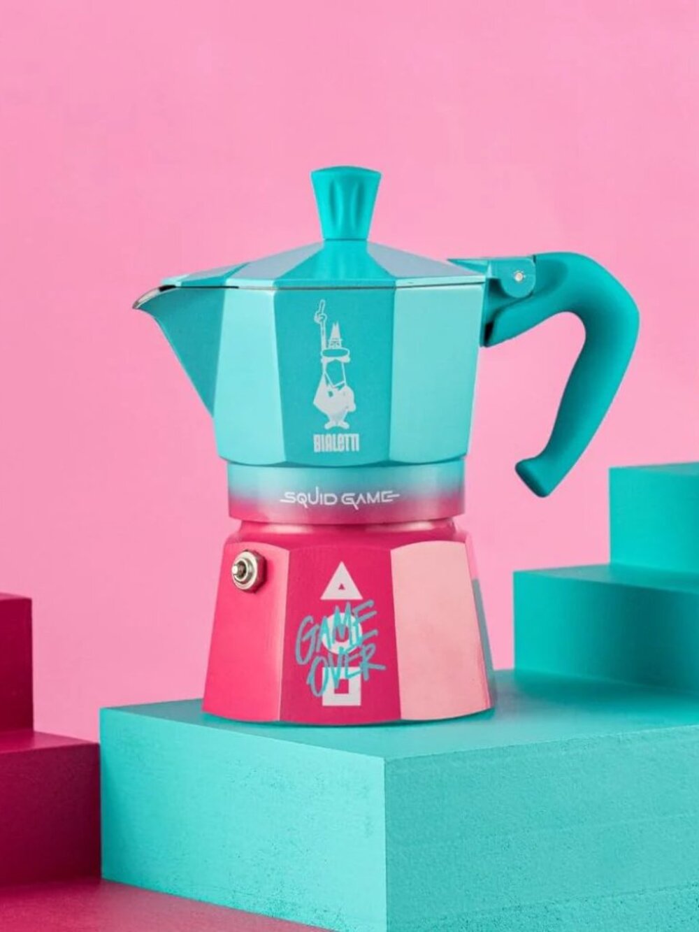 Bialetti Moka Expresso 3 Cup (4.3 Oz /130ml) Squid Games Limited Edition